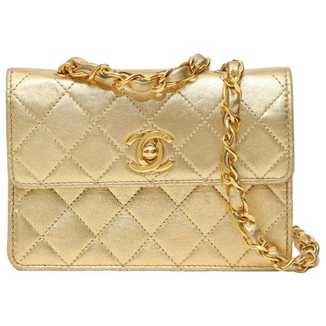 chanel gold handbag